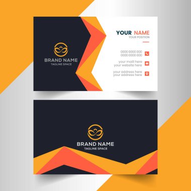 modern ve temiz profesyonel kart şablonu tasarımı