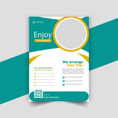 yaratıcı vektör seyahat şablonu tasarımı