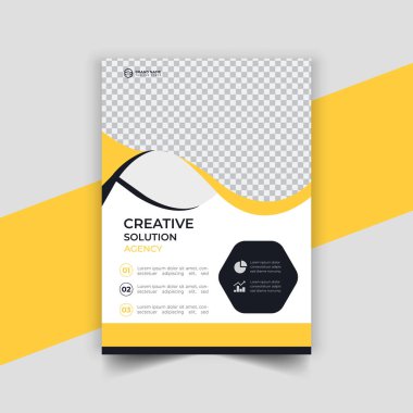 yaratıcı vektör dikey iş broşürü şürü