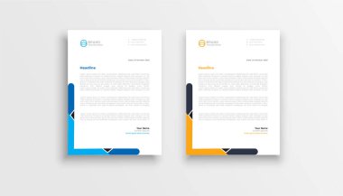 Modern basit iş antetli şablon