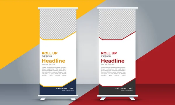 Negocio Roll Display Banner Standdee — Vector de stock