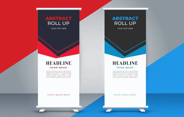 Vecteur Entreprise Roll Affichage Standee — Image vectorielle
