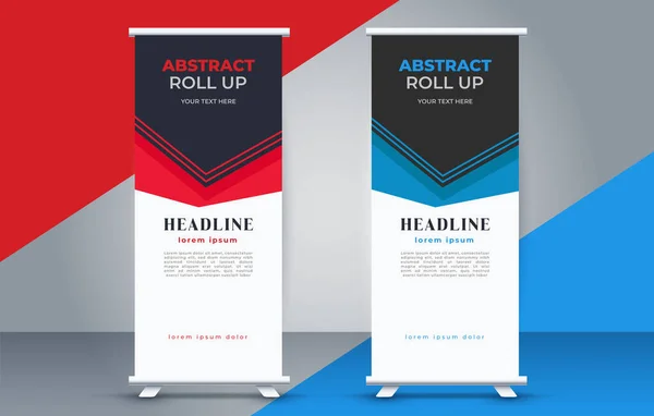 Vecteur Entreprise Roll Affichage Standee — Image vectorielle