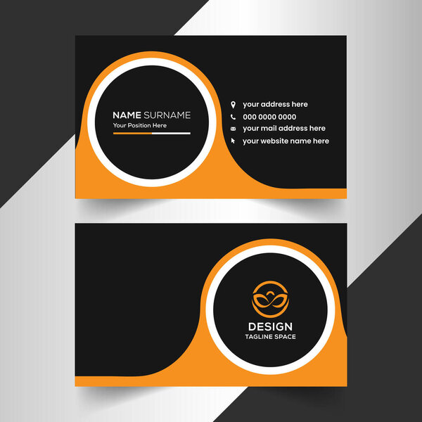 modern and clean professional business card template design