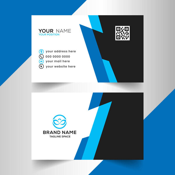 modern and clean professional business card template design