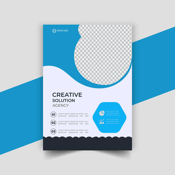 creative vector vertical business flyer template