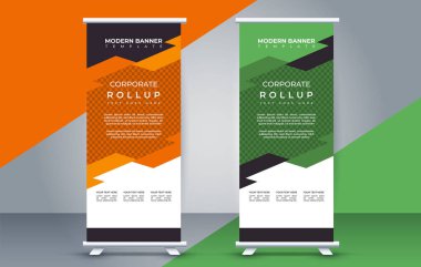 Modern pankart tasarım şablonu. Broşür. Yüksel. Sunum. Broşür. yazdırma ortamı