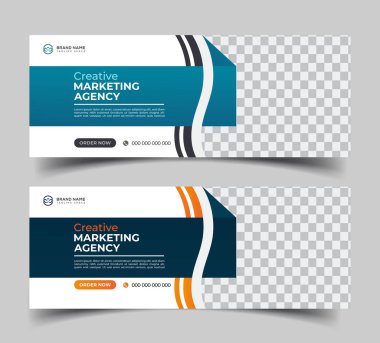 dijital pazarlama Facebook afişi ve sosyal medya kapak tasarım şablonu