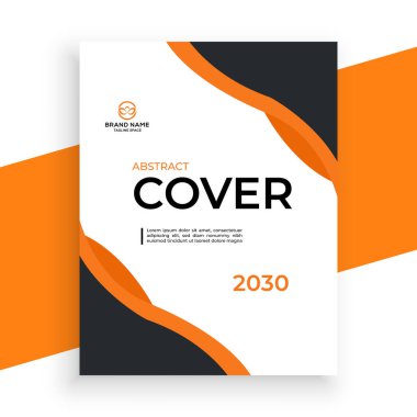 vektör yaratıcı ve modern kitap kapağı tasarım şablonu