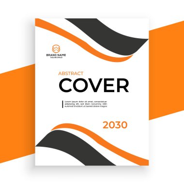 vektör yaratıcı ve modern kitap kapağı tasarım şablonu