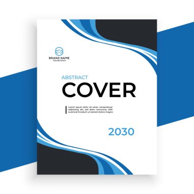 vector creative and  modern book cover design template clipart