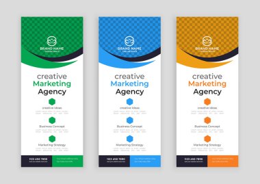  modern işletme rafı kartı veya dl broşür tasarım şablonu