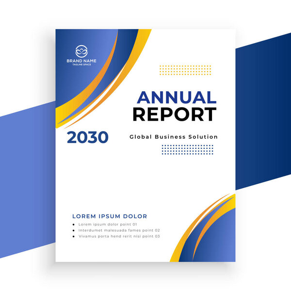 creative  annual report business flyer template