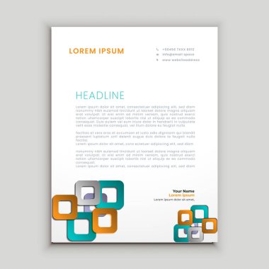 yaratıcı ve modern iş tarzı mozaik pankart seti