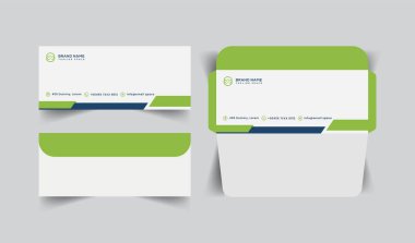 vektör modern stil zarf şablonu tasarımı