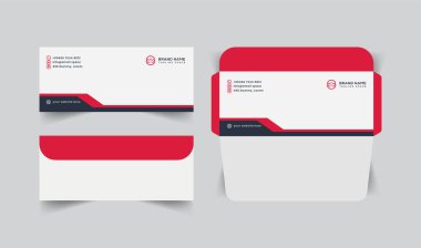 vektör modern kağıt zarf şablonu tasarımı 