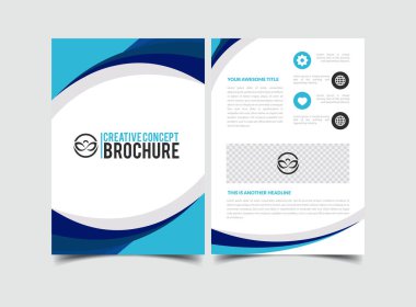 vektör modern yaratıcı şirket soyut broşür şürü