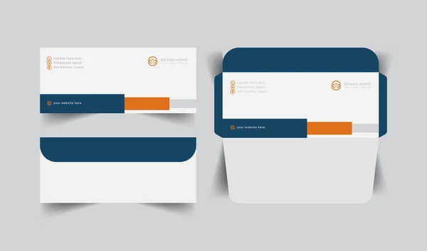 Vector Modern Paper Envelope Templates Design — Stock Vector