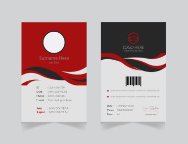 Minimalist elementlere sahip vektör ofis kimliği