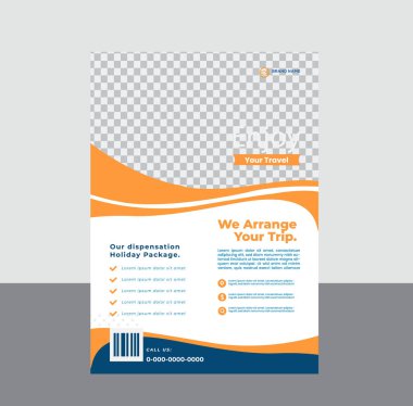 vektör seyahat turizmi ve seyahat şablonu