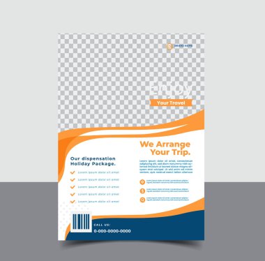 vektör seyahat turizmi ve seyahat şablonu