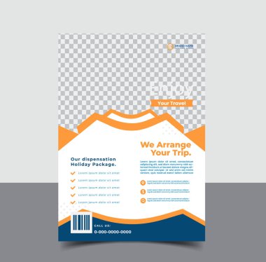 vektör seyahat turizmi ve seyahat şablonu