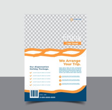 vektör seyahat turizmi ve seyahat şablonu