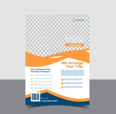 vektör seyahat turizmi ve seyahat şablonu