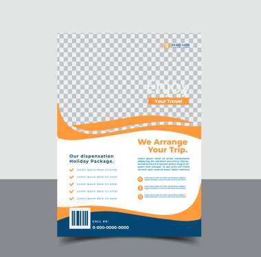 vektör seyahat turizmi ve seyahat şablonu