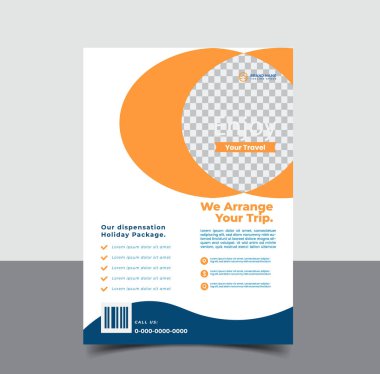 vektör seyahat turizmi ve seyahat şablonu