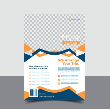 vektör seyahat turizmi ve seyahat şablonu
