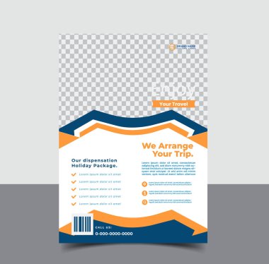 vektör seyahat turizmi ve seyahat şablonu