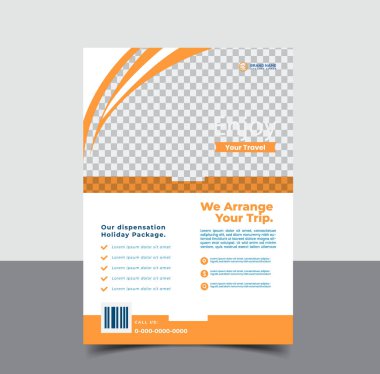 vektör seyahat turizmi ve seyahat şablonu