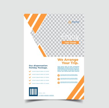 vektör seyahat turizmi ve seyahat şablonu