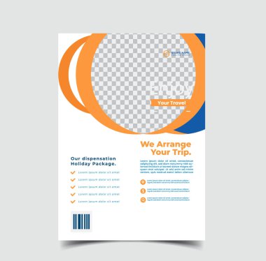 vektör seyahat turizmi ve seyahat şablonu