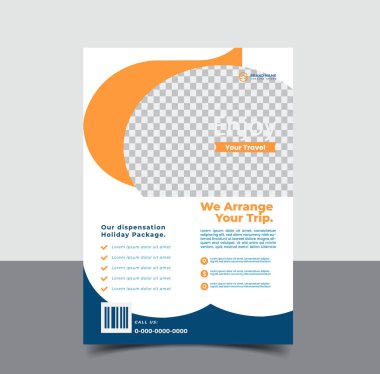 vektör seyahat turizmi ve seyahat şablonu