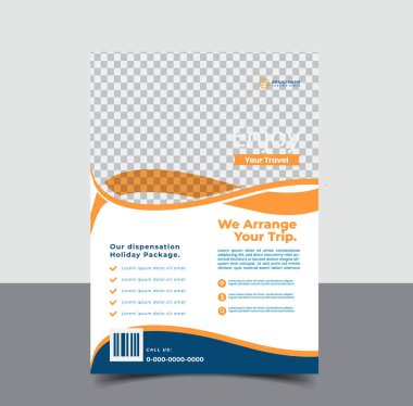 vektör seyahat turizmi ve seyahat şablonu