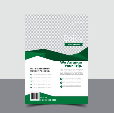 vektör seyahat turizmi ve seyahat şablonu