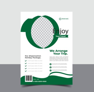 vektör seyahat turizmi ve seyahat şablonu