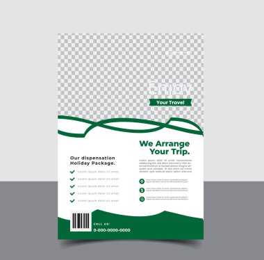 vektör seyahat turizmi ve seyahat şablonu