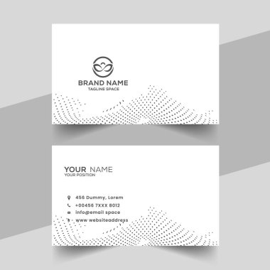 yaratıcı vektör mavi yarım ton zarif kartvizit tasarımı