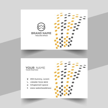 yaratıcı vektör mavi yarım ton zarif kartvizit tasarımı