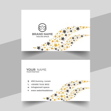 yaratıcı vektör mavi yarım ton zarif kartvizit tasarımı