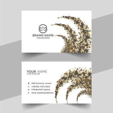 yaratıcı vektör mavi yarım ton zarif kartvizit tasarımı