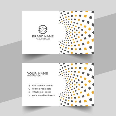 yaratıcı vektör mavi yarım ton zarif kartvizit tasarımı