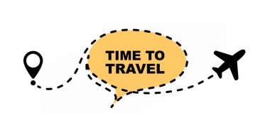 Metnin için konuşma baloncuğu resimli düzlem yolu