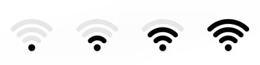 WIFI sinyali basit simge seti