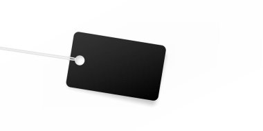 Basit siyah boş etiket çizimi