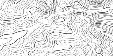 The stylized topographic map illustration