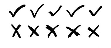 Hand drawn check mark illustration